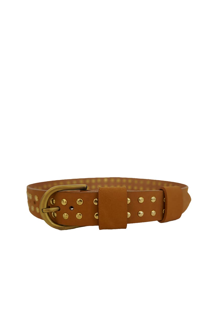 Paneros Clothing Alanis Studded Leather Belt, Main, color, 