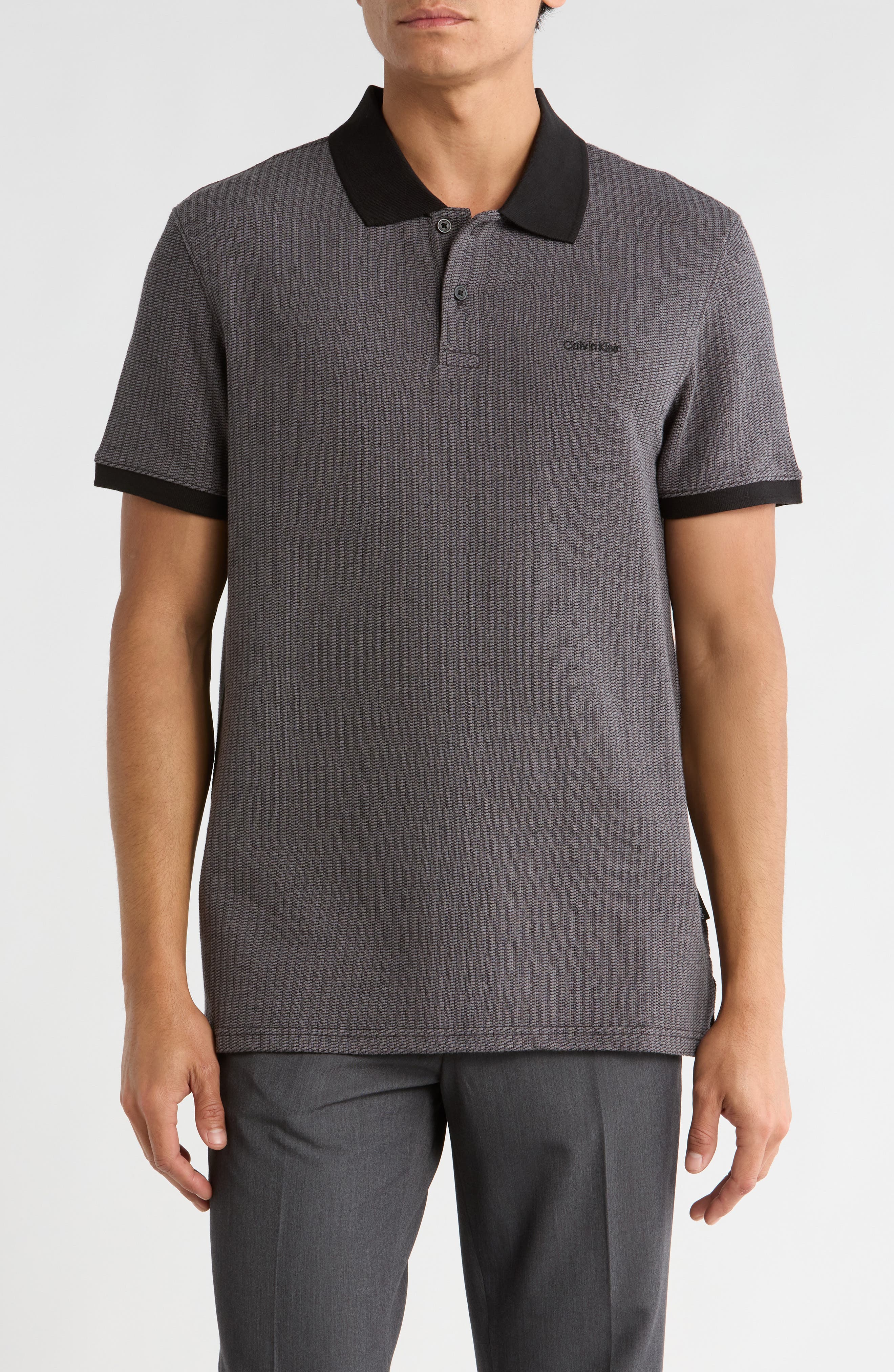 Calvin Klein Diagonal Ottoman Polo