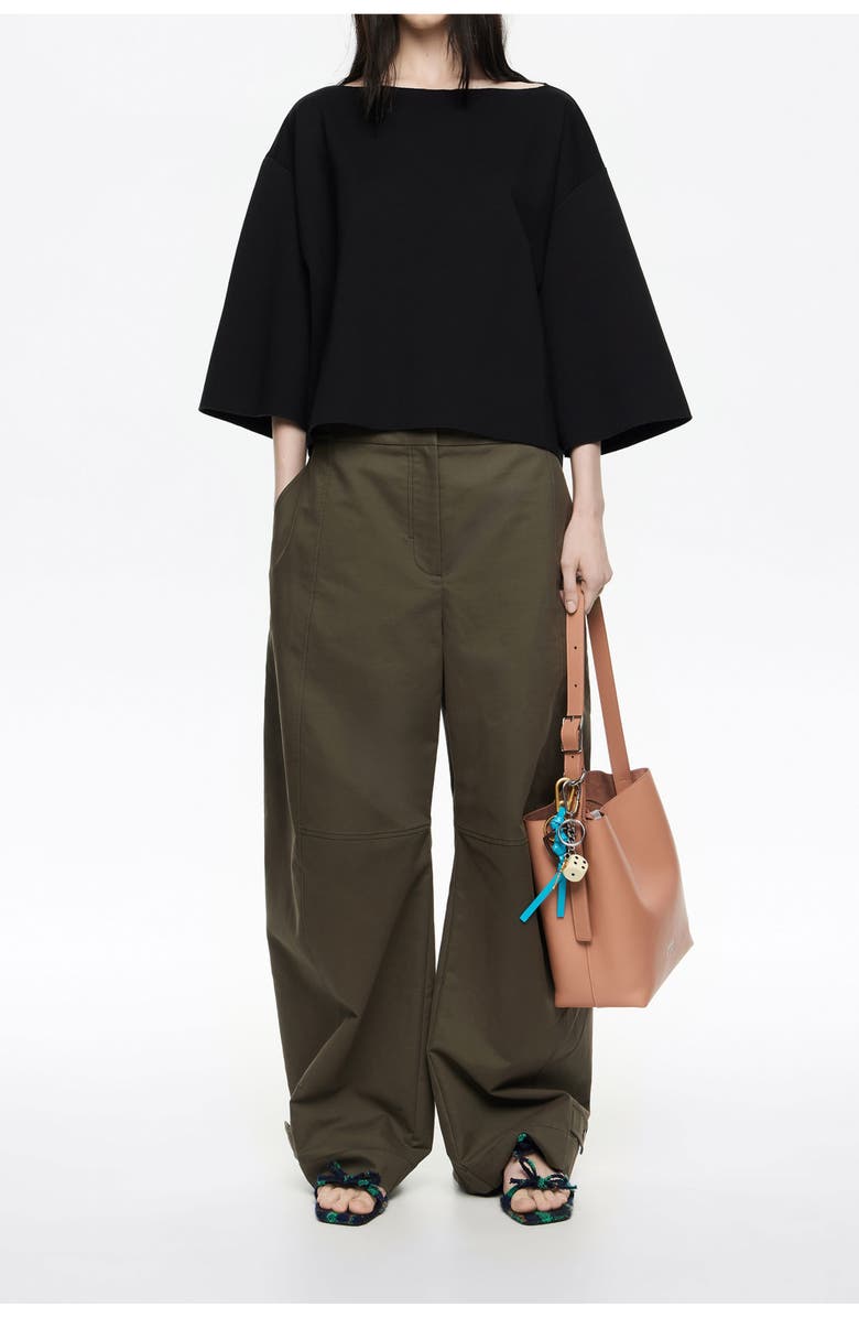 Bimba y Lola Ponte Di Roma Boxy T-Shirt, Alternate, color, Black