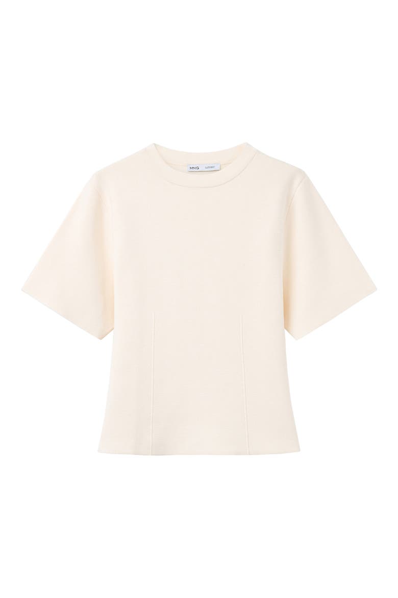 Short Sleeve Fine Knit Sweater, Alternate, color, ECRU