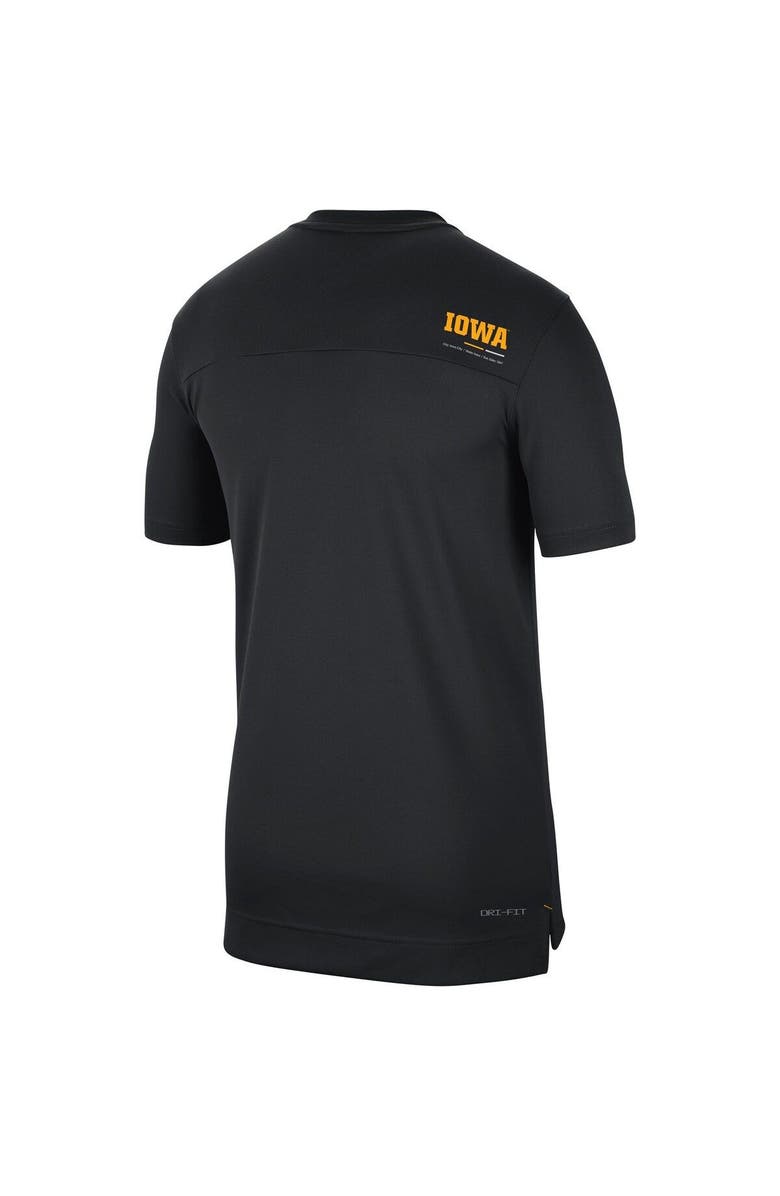 Nike Men's Nike Black Iowa Hawkeyes 2022 Coaches UV Performance T-Shirt, Alternate, color, Black