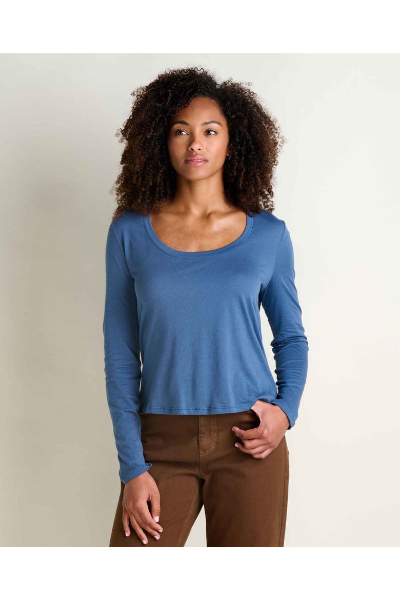Whisper Long Sleeve Tee, Main, color, Canal
