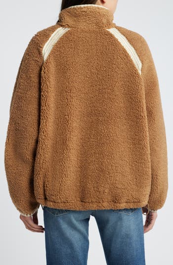Nikia Open Stitch Detail Uggfluff Fleece Jacket