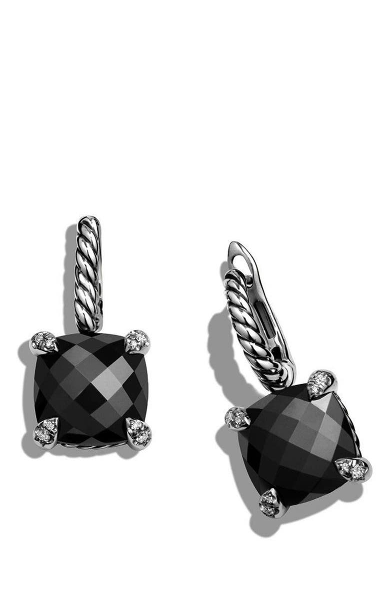 David Yurman Châtelaine Drop Earrings with Semiprecious Stones and Diamonds, Alternate, color, 