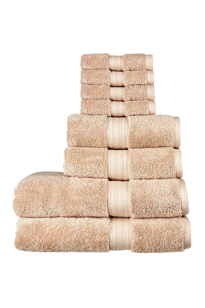 Renaissance Classic 100% Egyptian Cotton 8 Piece Towel Set, Main, color, Driftwood