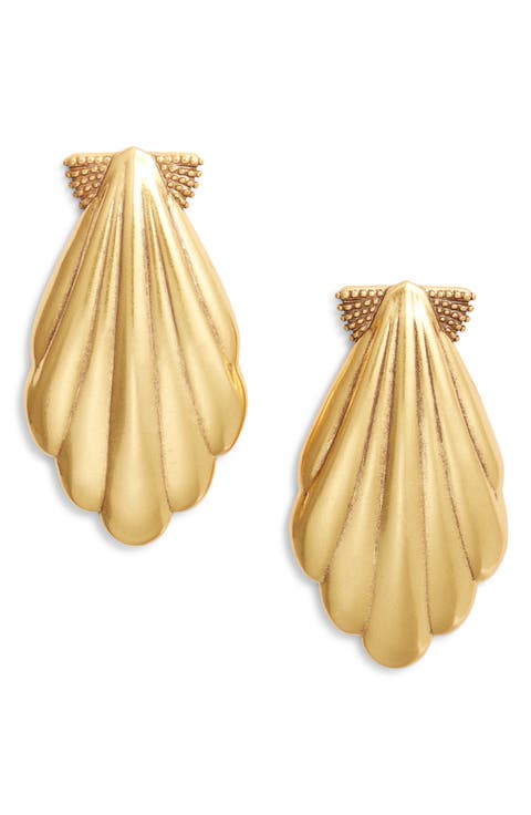 Alexa Shell Statement Stud Earrings