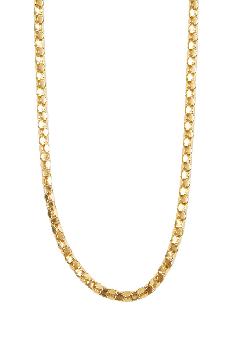 Rounded Box Chain Necklace, Main, color, GOLD