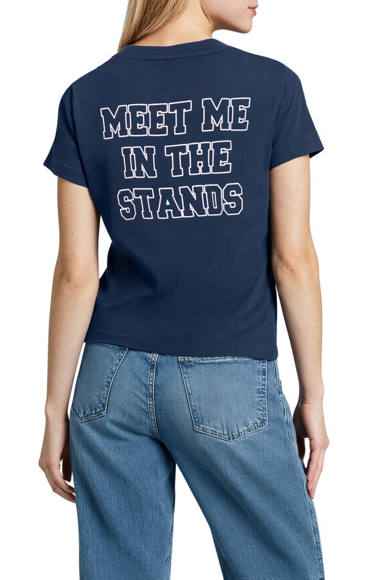 Wildfox Jamie Game Day Graphic T-Shirt, Alternate, color, Peacoat