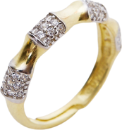 Spero London Bone Sterling Silver Adjustable Ring