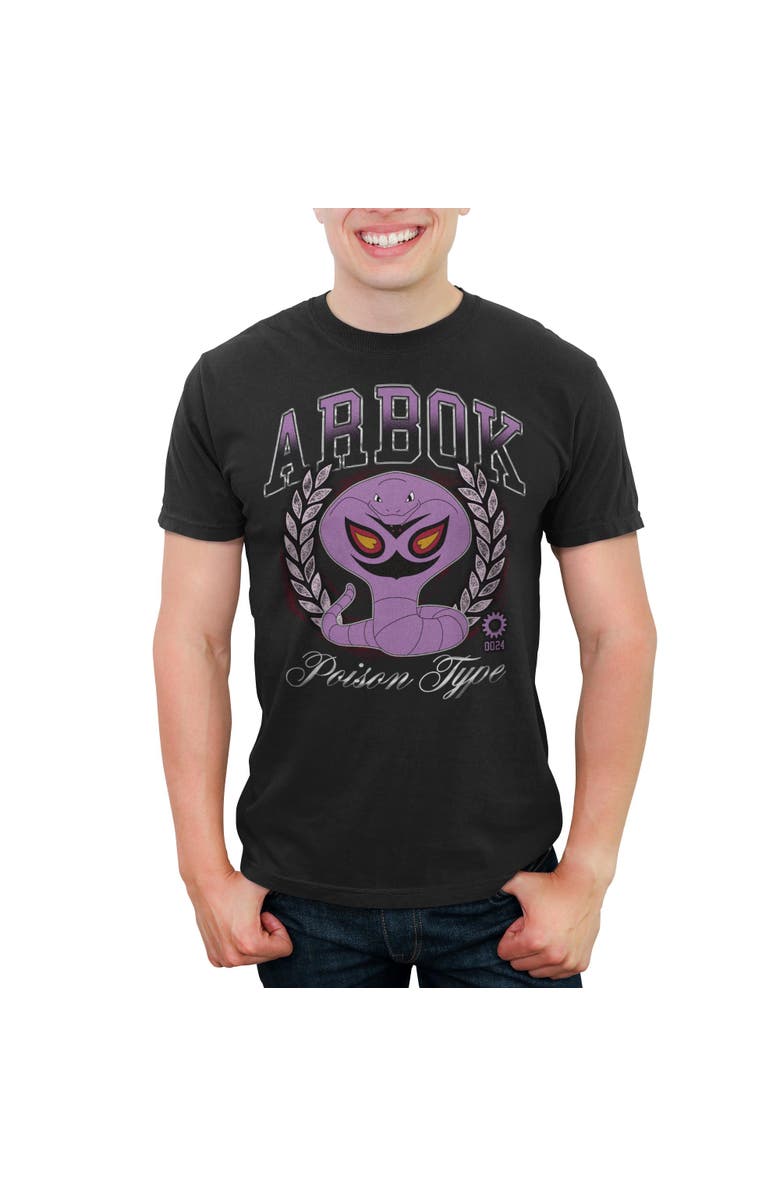POKEMON Men's Pokemon Arbok 0024 Poison Type Graphic T-Shirt, Main, color, Black