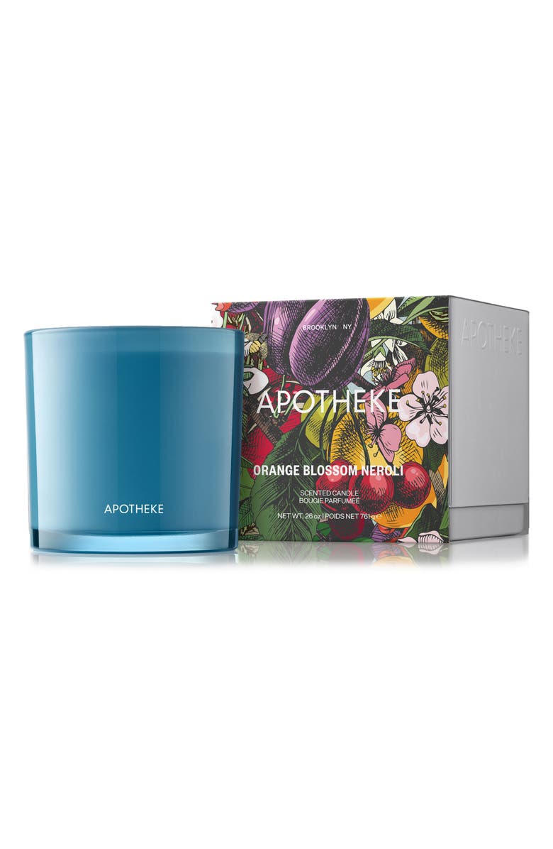 APOTHEKE Orange Blossom Neroli 3-Wick Candle, Main, color, Blue
