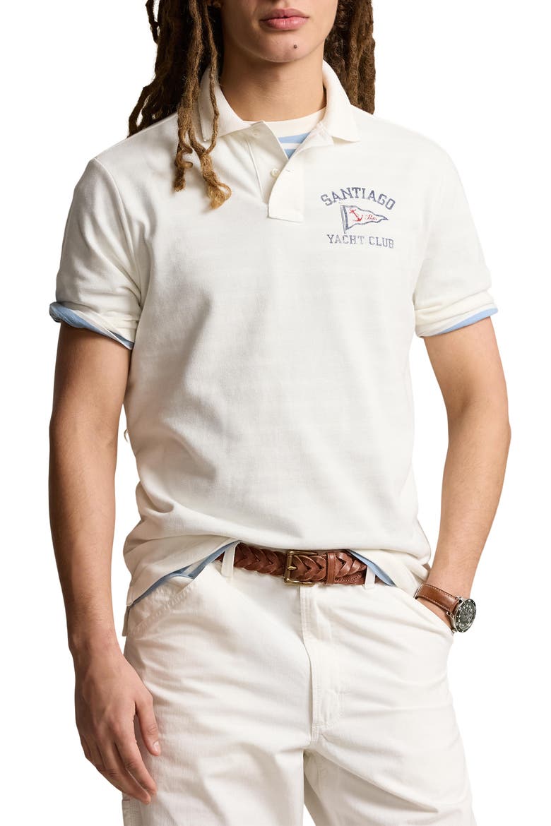 Yacht Club Cotton Mesh Polo, Main, color, NEVIS