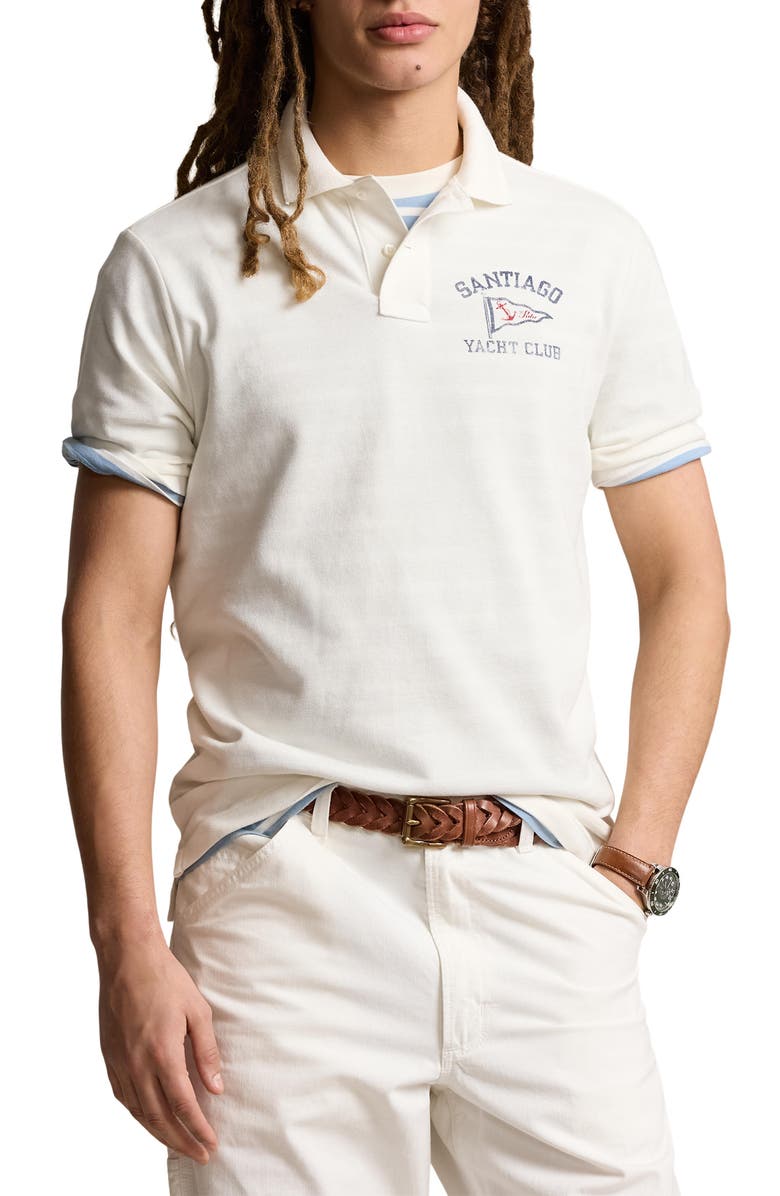 Polo Ralph Lauren Yacht Club Cotton Mesh Polo, Main, color, Nevis