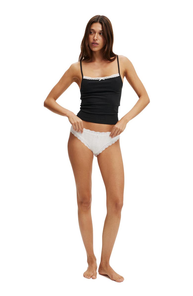 COTTON ON BODY Women's Peached Jersey Lace Cami, Alternate, color, 