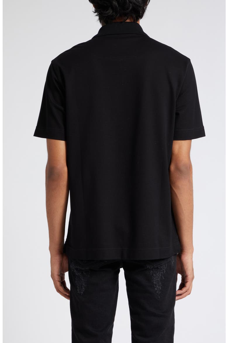 Logo Half Zip Cotton Polo (Men) | Nordstrom