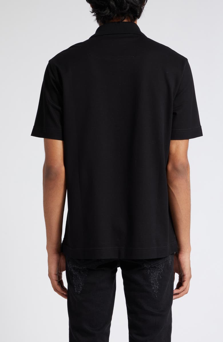 Givenchy polo シャツ Polo in cotton with Givenchy Paris gros grain in - ebony brown