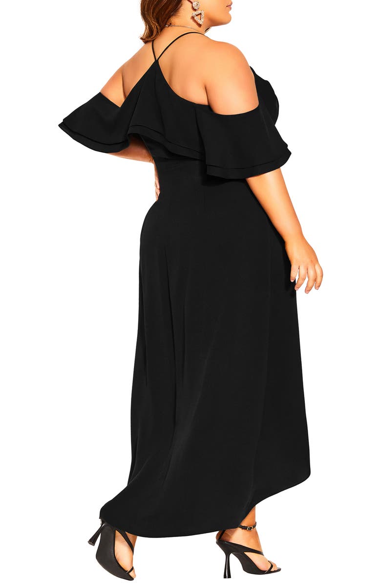 City Chic Elegant Maxi Wrap Dress, Alternate, color,