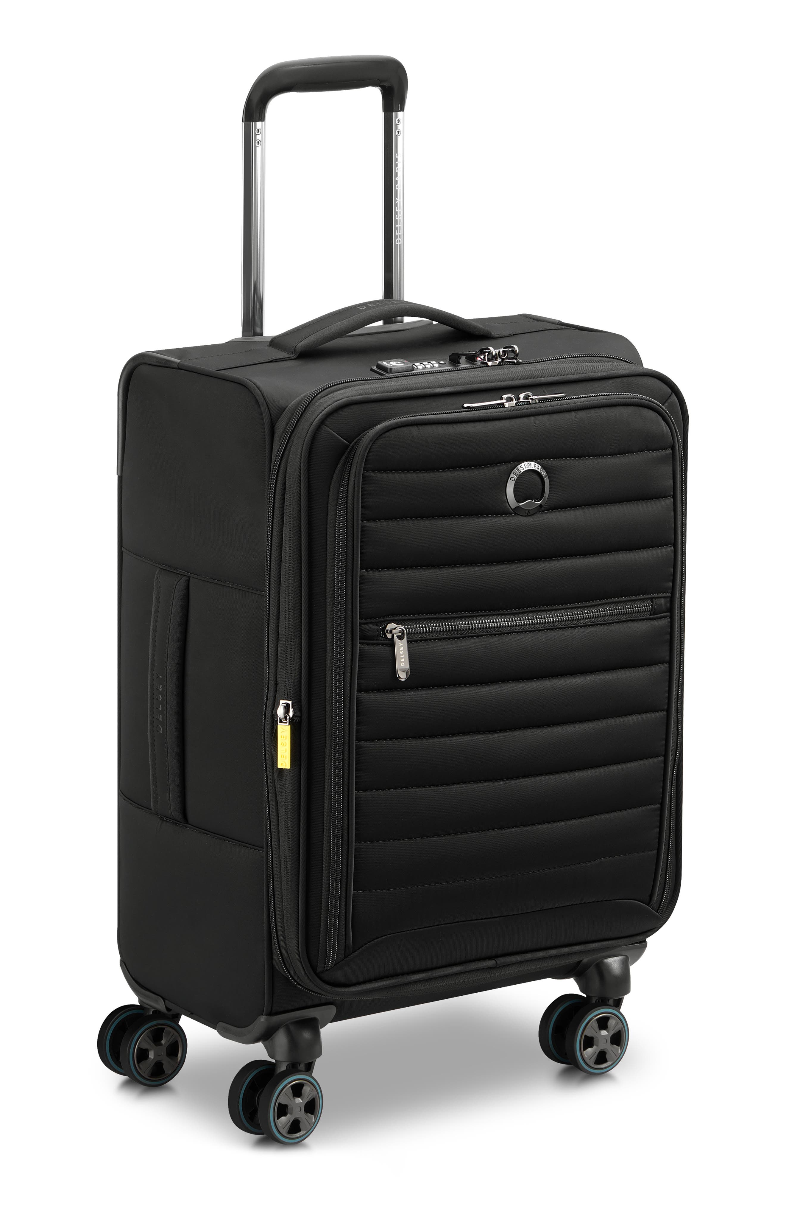DELSEY Cruise 3.0 Softside Carry-On Luggage, Alternate, color, Black