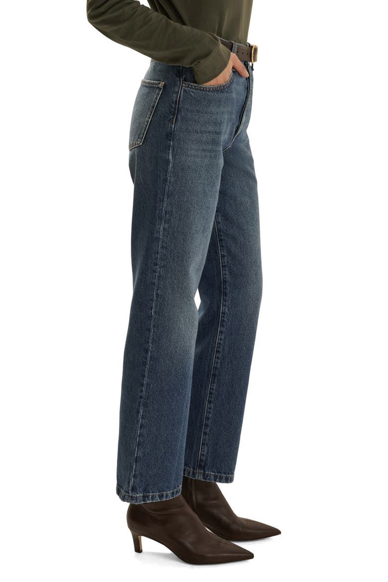 The Otto High Waist Ankle Straight Leg Jeans, Alternate, color, VINTAGE CAMPBELL