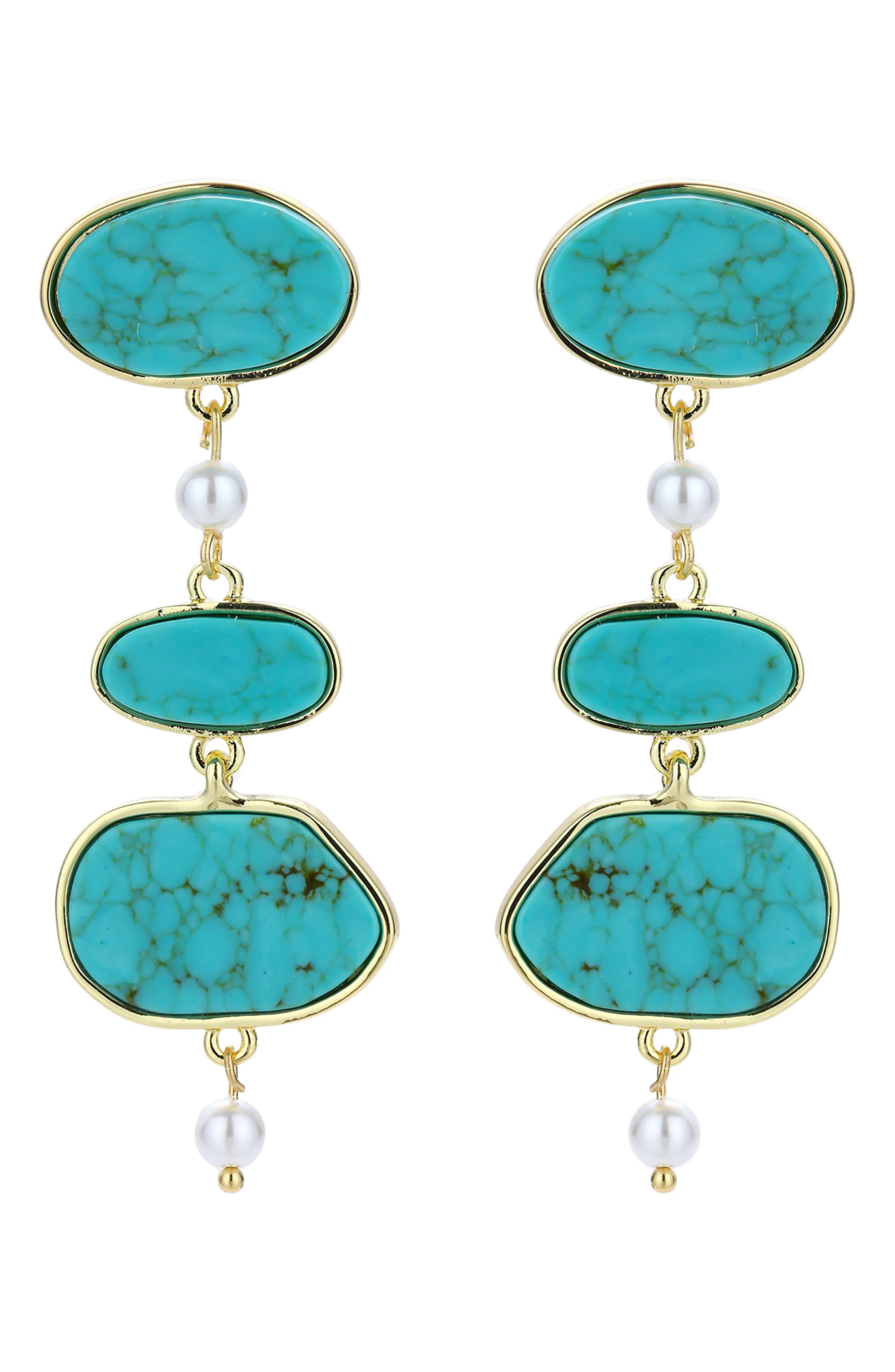 selected GOLD/ TURQUOISE