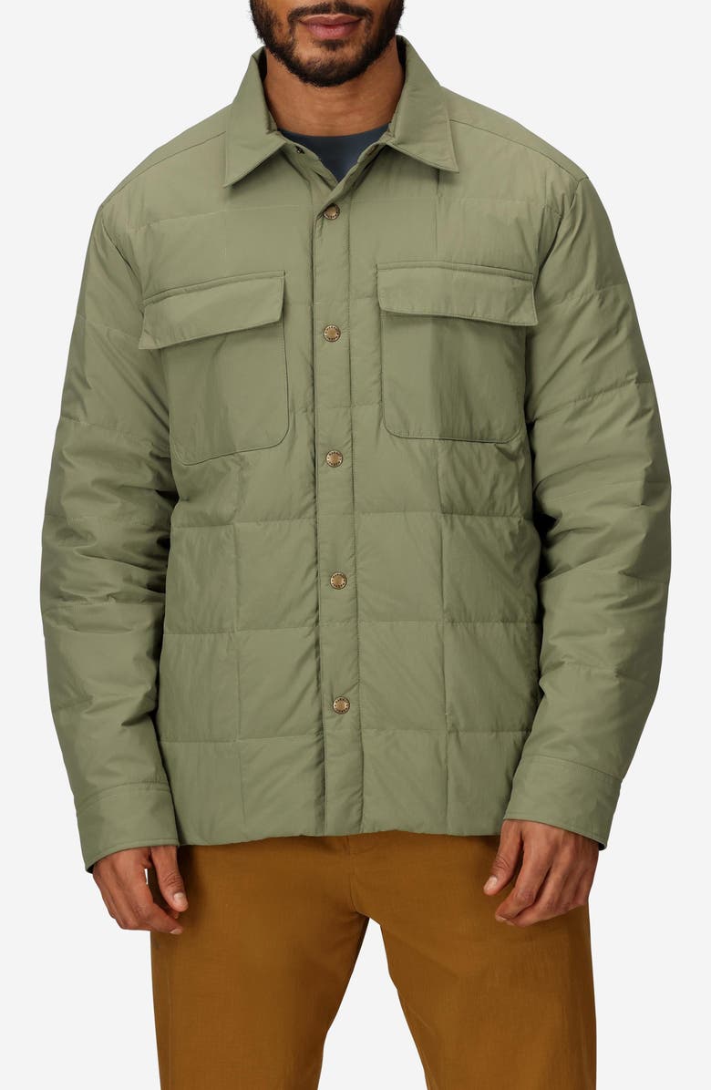 Marmot Ares 700 Fill Power Down Shacket, Main, color, Olive Grove