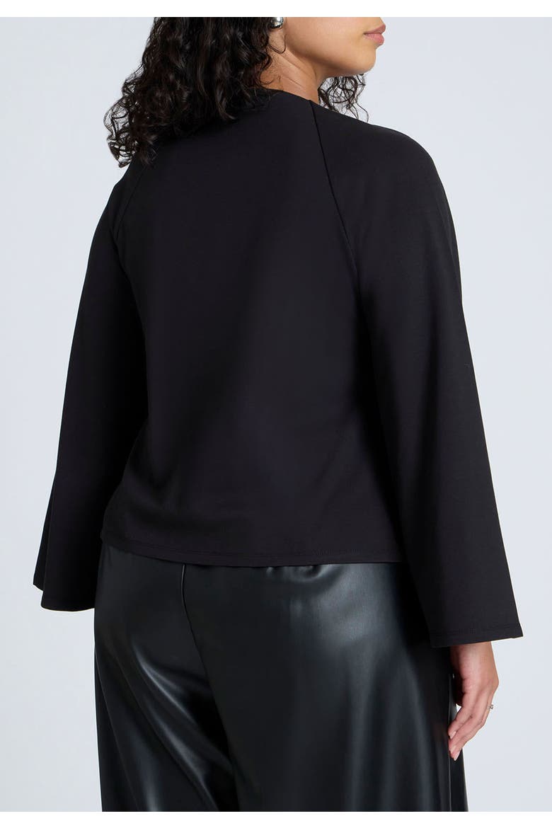 Square Neck Seam Detail Top, Alternate, color, BLACK ONYX