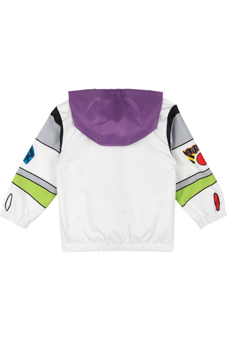 Pixar Hooded Windbreaker Jacket, Alternate, color, Buzz Lightyear White