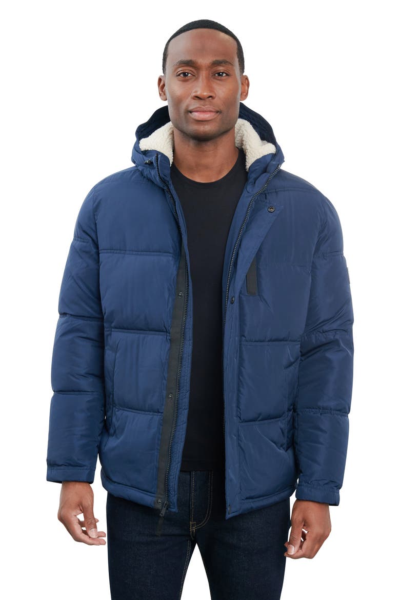 Davis Hooded Puffer Jacket, Alternate, color, MIDNIGHT