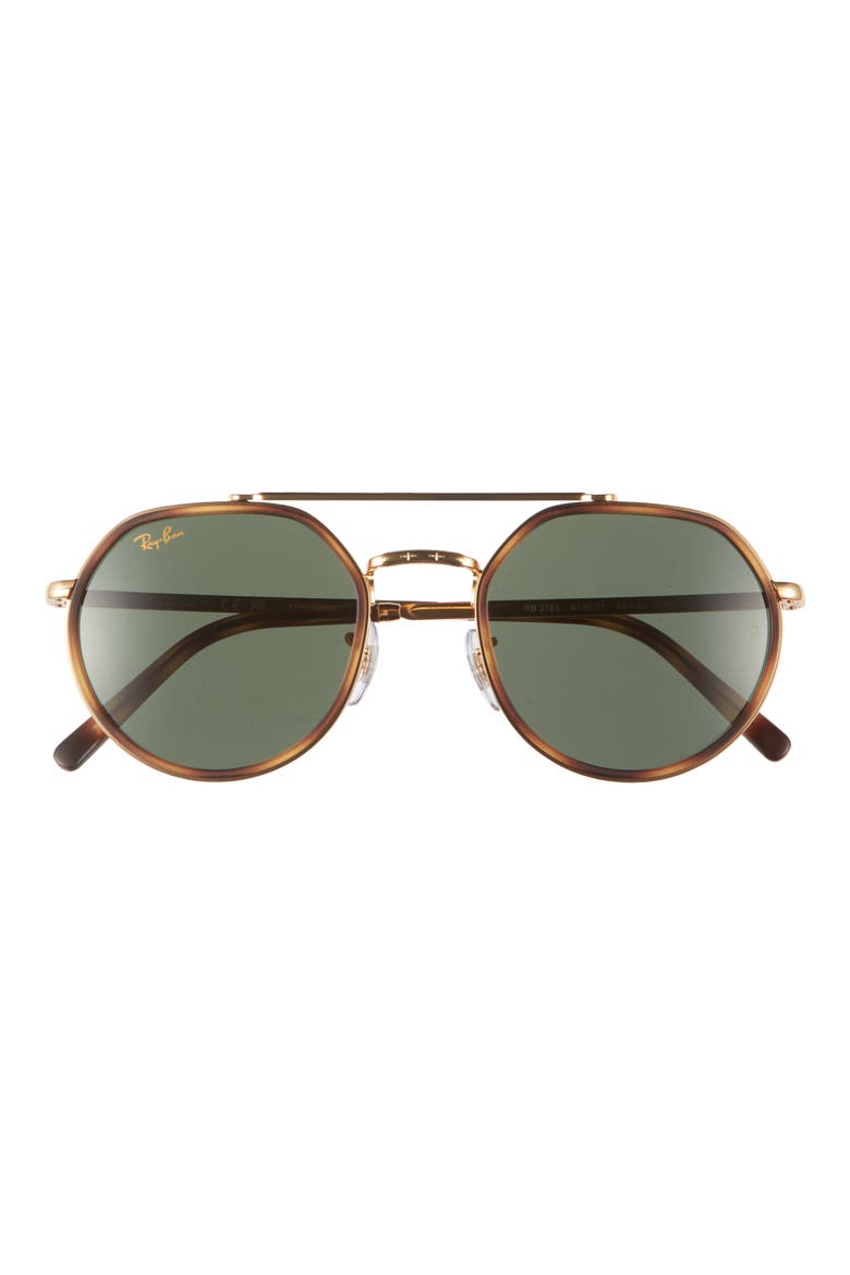 53mm Irregular Sunglasses, Main, color, YELLOW GOLD