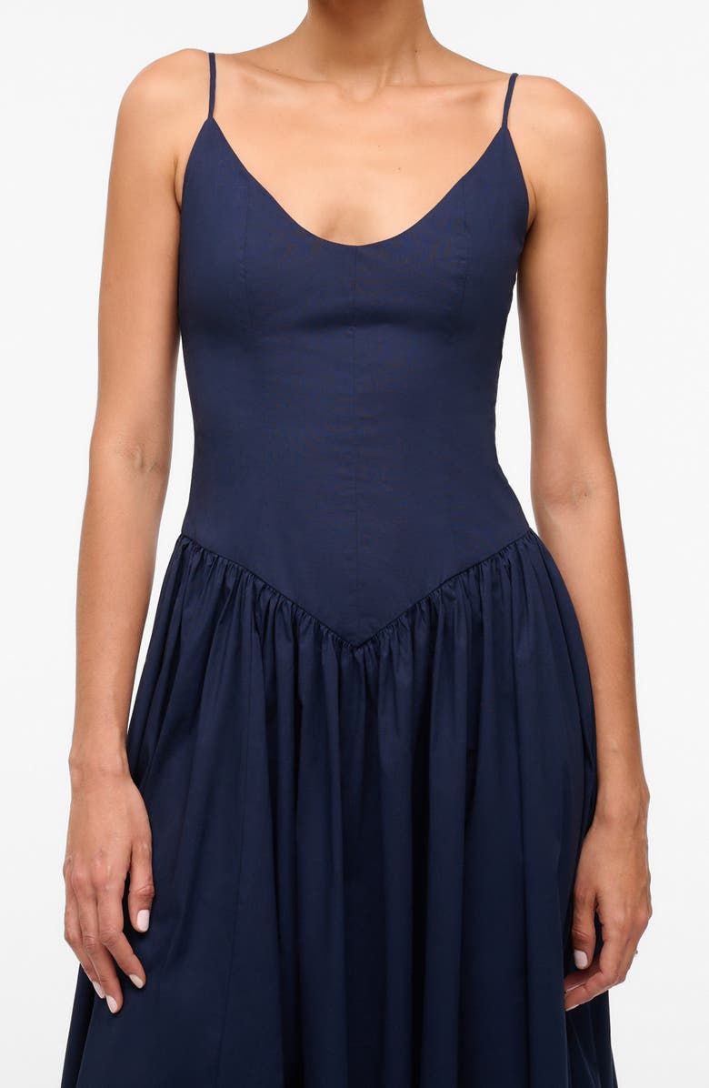 STAUD Dena Dress, Alternate, color, Navy