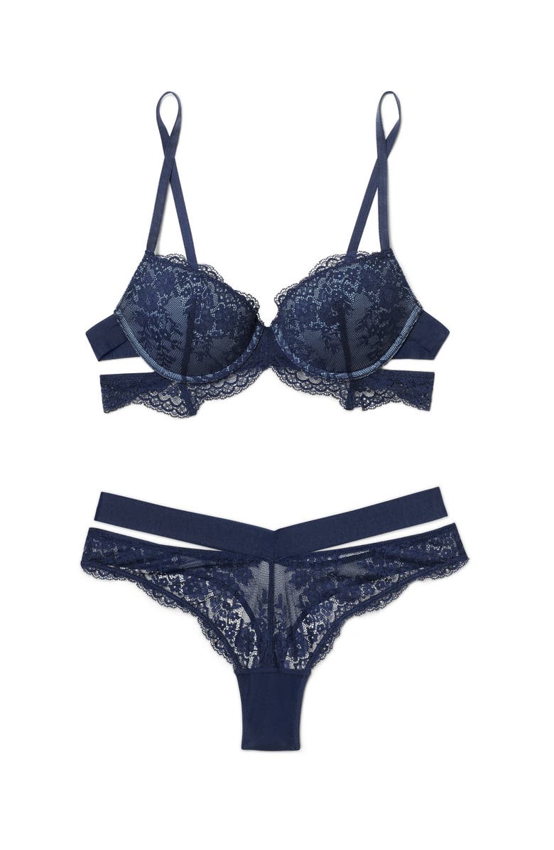 Adore Me Olisa Push Up Demi Bra, Alternate, color, 