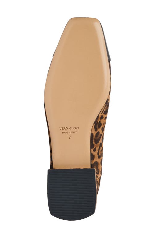 Bruno Magli Patria Square Toe Flat In Brown