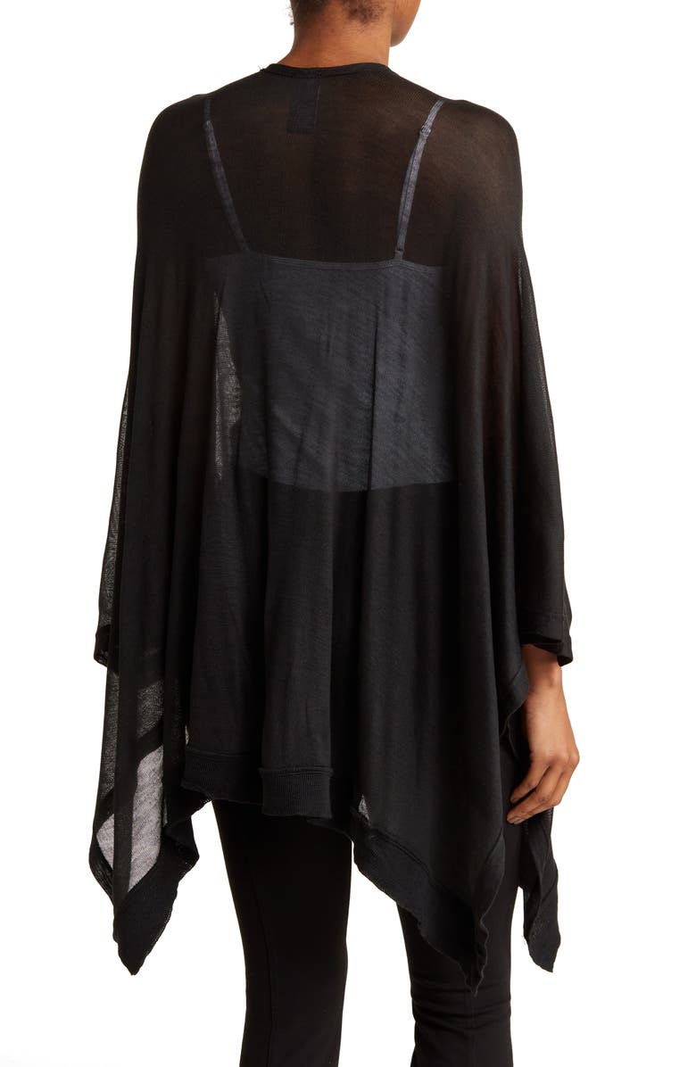 Vince Camuto RIb Knit Topper, Alternate, color, Black