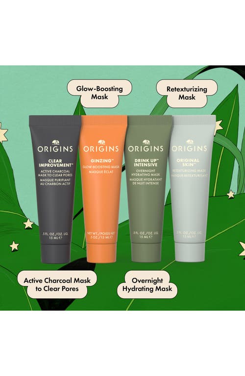 Origins Multi-maskers Skin Care Set $26 Value In Transparent