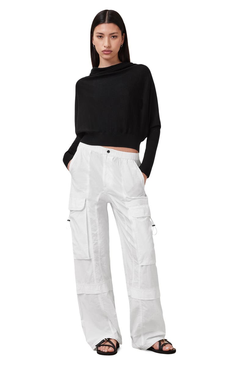 AllSaints Barbara Cargo Pants, Alternate, color, White