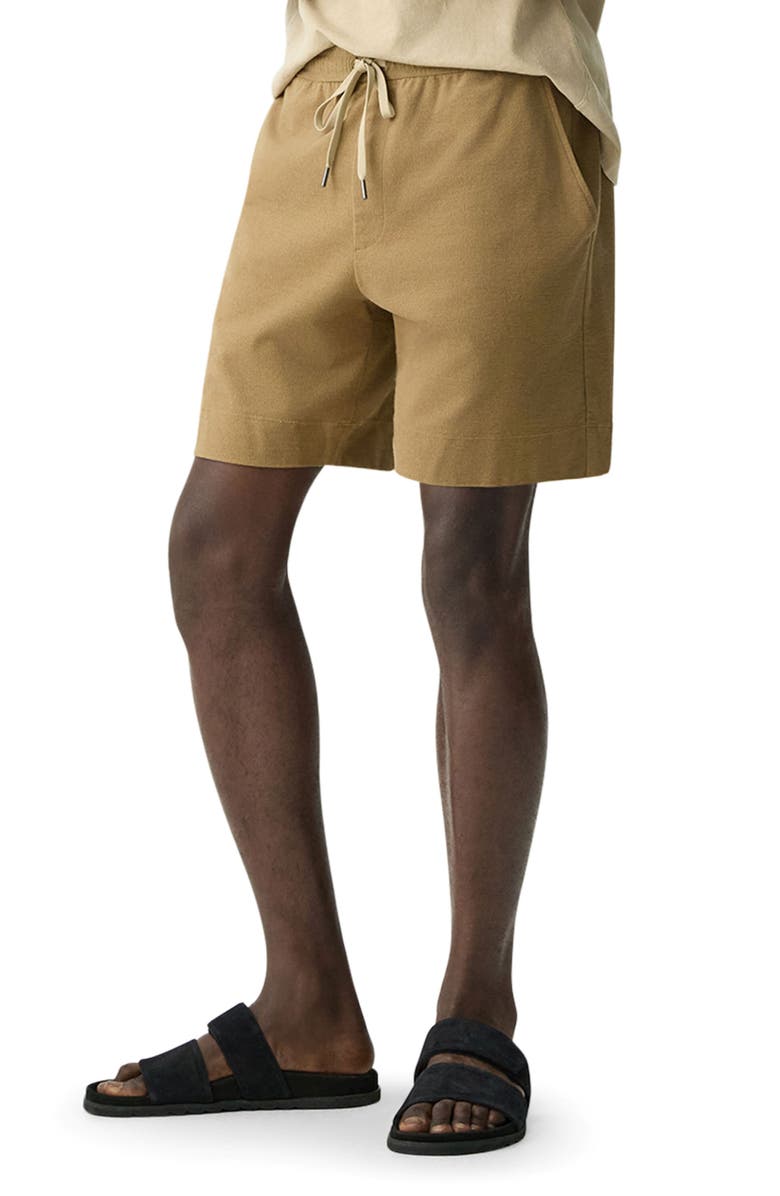 Theory Cotton Terry Cloth Drawstring Shorts, Alternate, color,