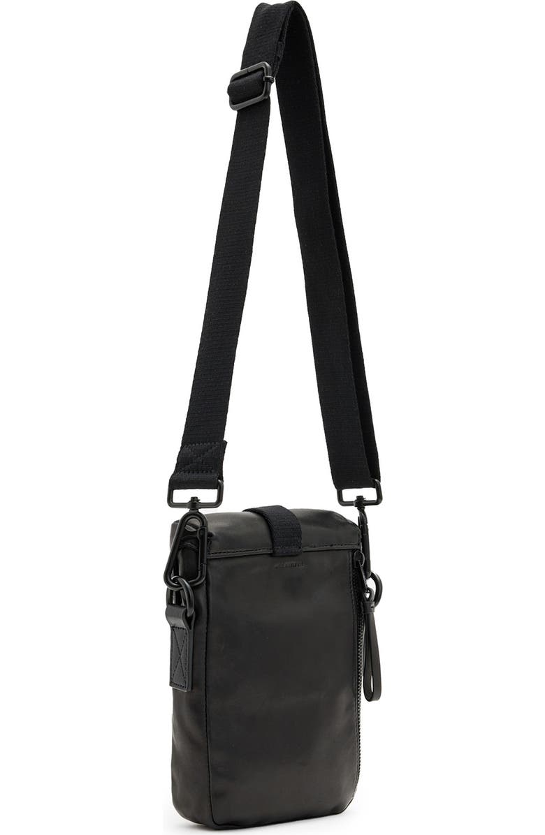AllSaints Juan Leather Crossbody Bag, Alternate, color,