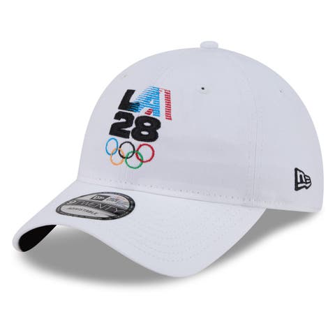 Men's New Era  White LA28 9TWENTY Adjustable Hat
