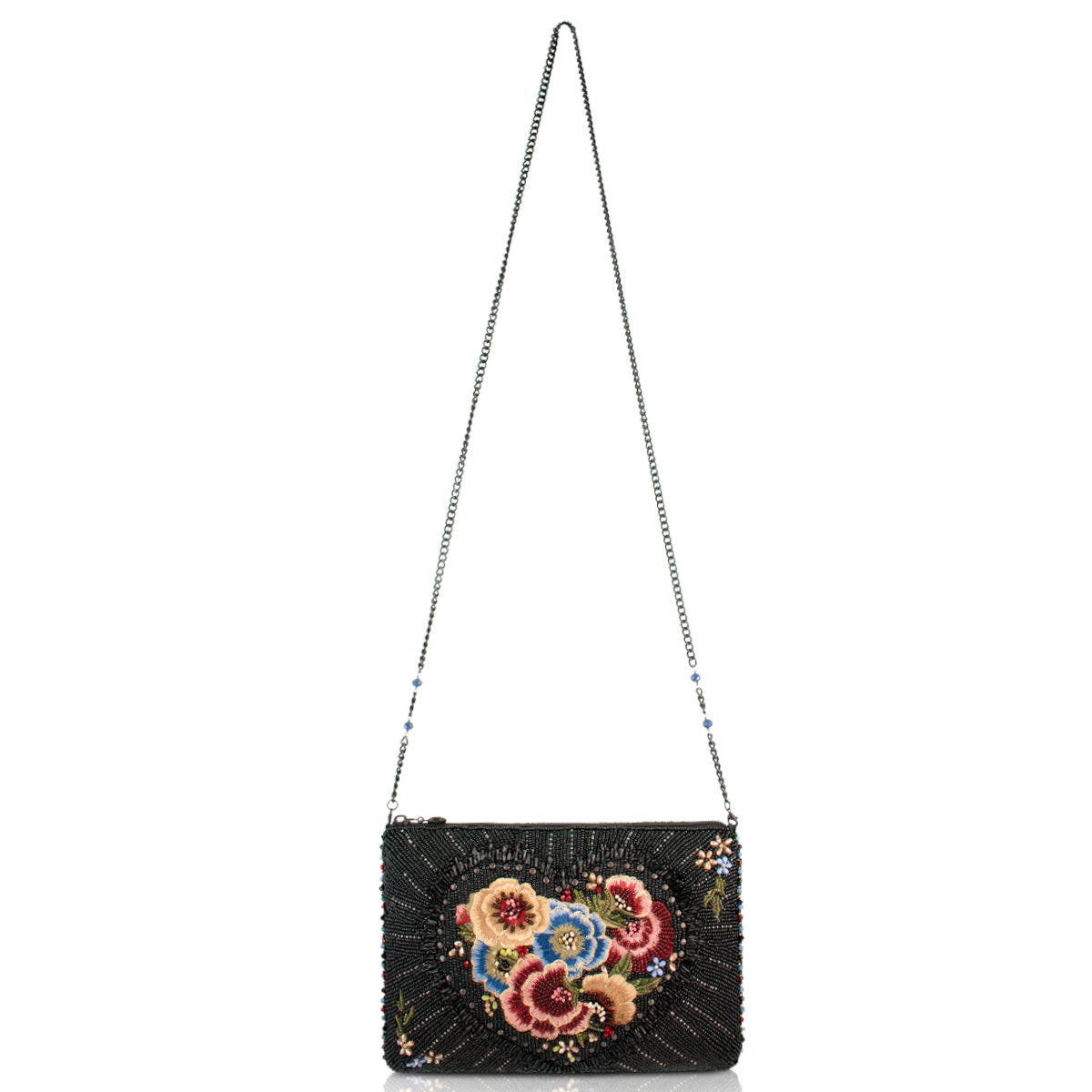 Mary Frances Accessories Blossom Heart Crossbody Handbag, Alternate, color, Multi