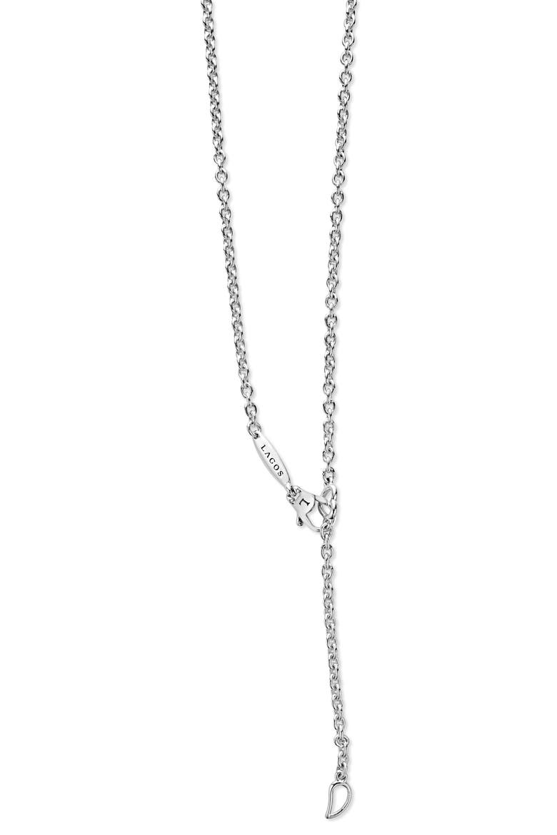 Caviar Lux Two-Tone X Diamond Pendant Necklace, Alternate, color, GOLD