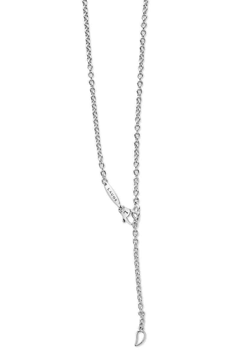 LAGOS Caviar Lux Two-Tone X Diamond Pendant Necklace, Alternate, color, Gold