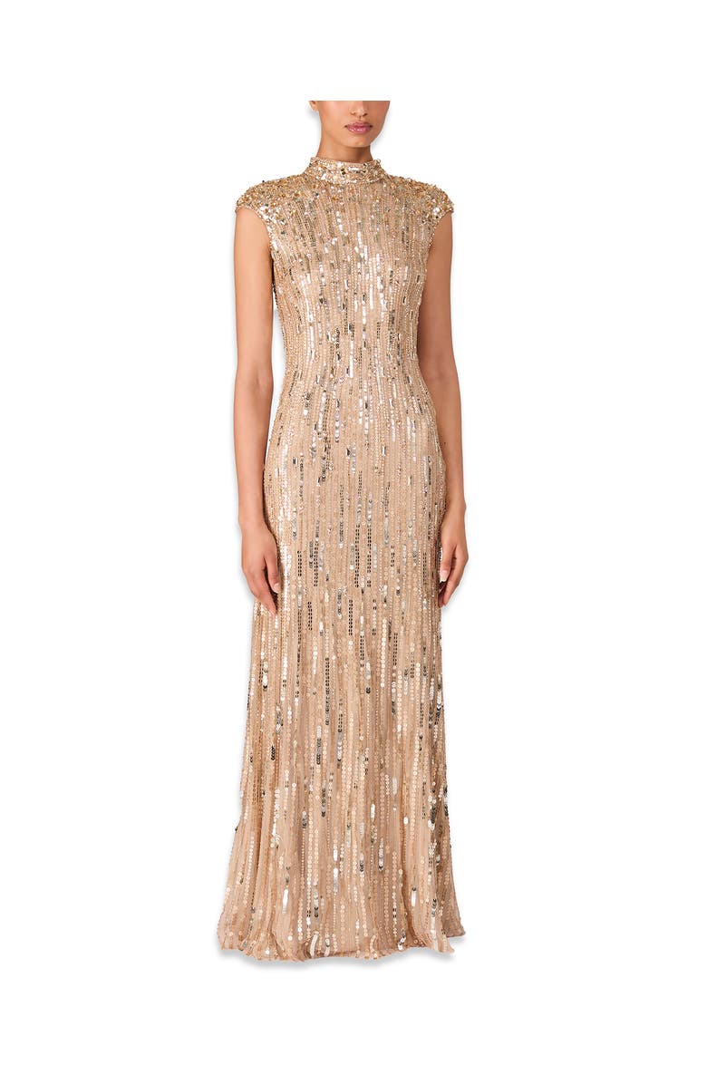 Jenny Packham Ernest Maxi Dress, Alternate, color, Cashmere