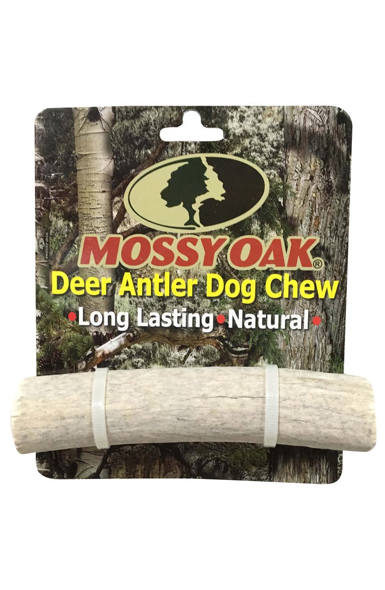 MOSSY OAK Deer Antler - Medium - Dog Chew, Whole Piece, Long-Lasting Pet Treat, Main, color, Multicolored