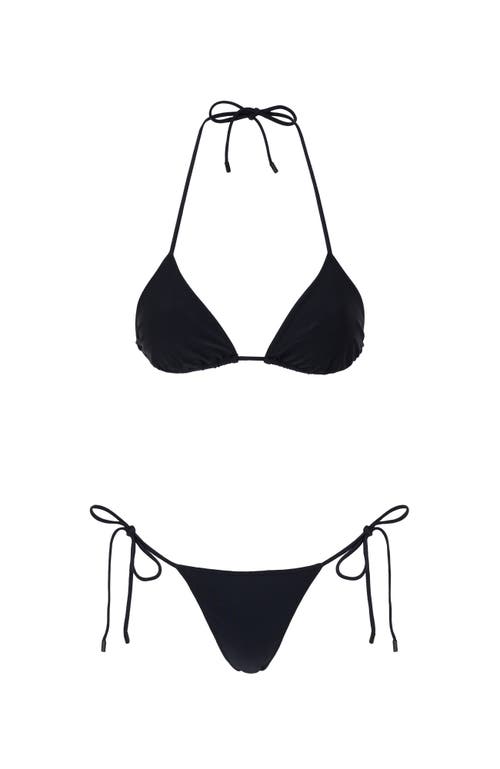 Sunkissed Le Triangle Swim Bottom In Black