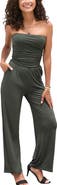 LASCANA Women's Strapless Jumpsuit