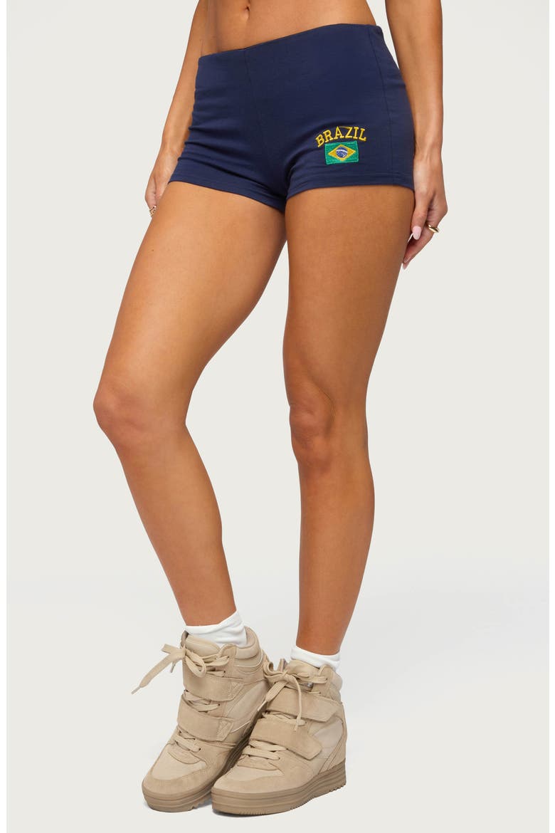 Brazilian Babe Low Rise Micro Shorts, Alternate, color, NAVY
