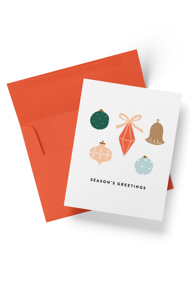 Pink Holiday Pattern Gift Bag Card Set, Alternate, color, Pink Holiday Pattern