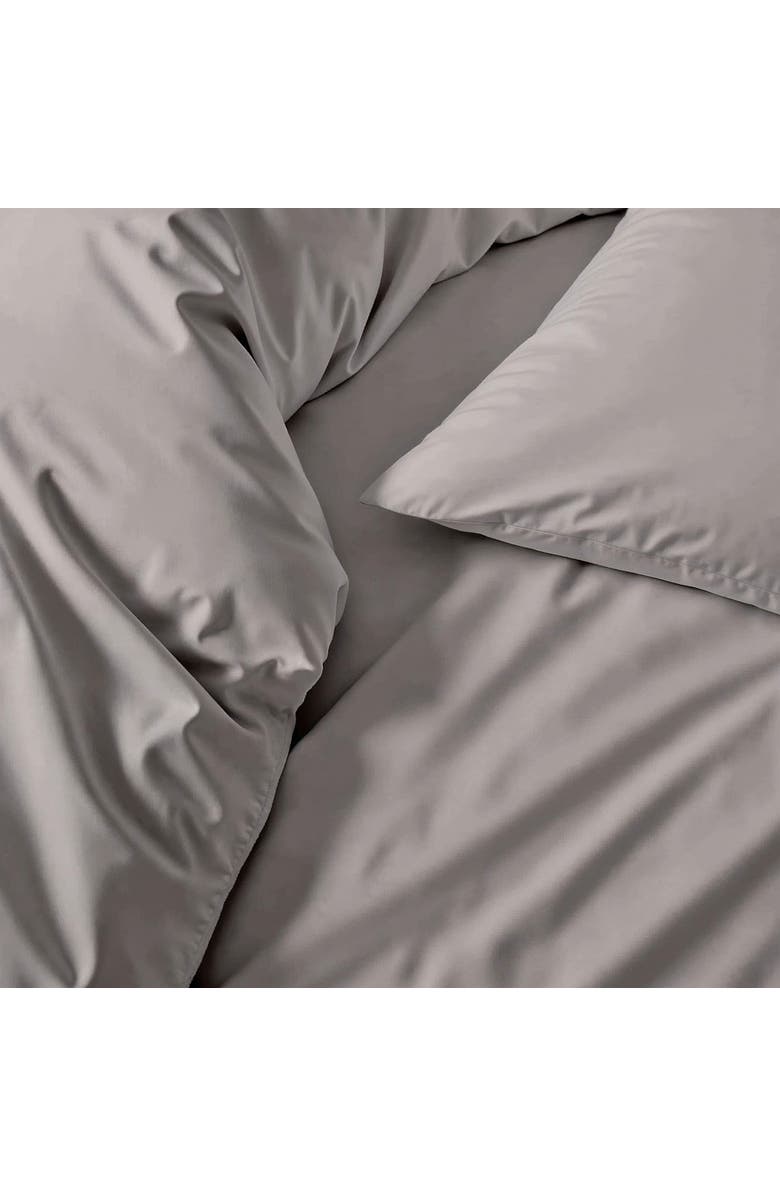 Italic Luxe Australian Sateen Bedding Bundle, Alternate, color, Pebble Gray