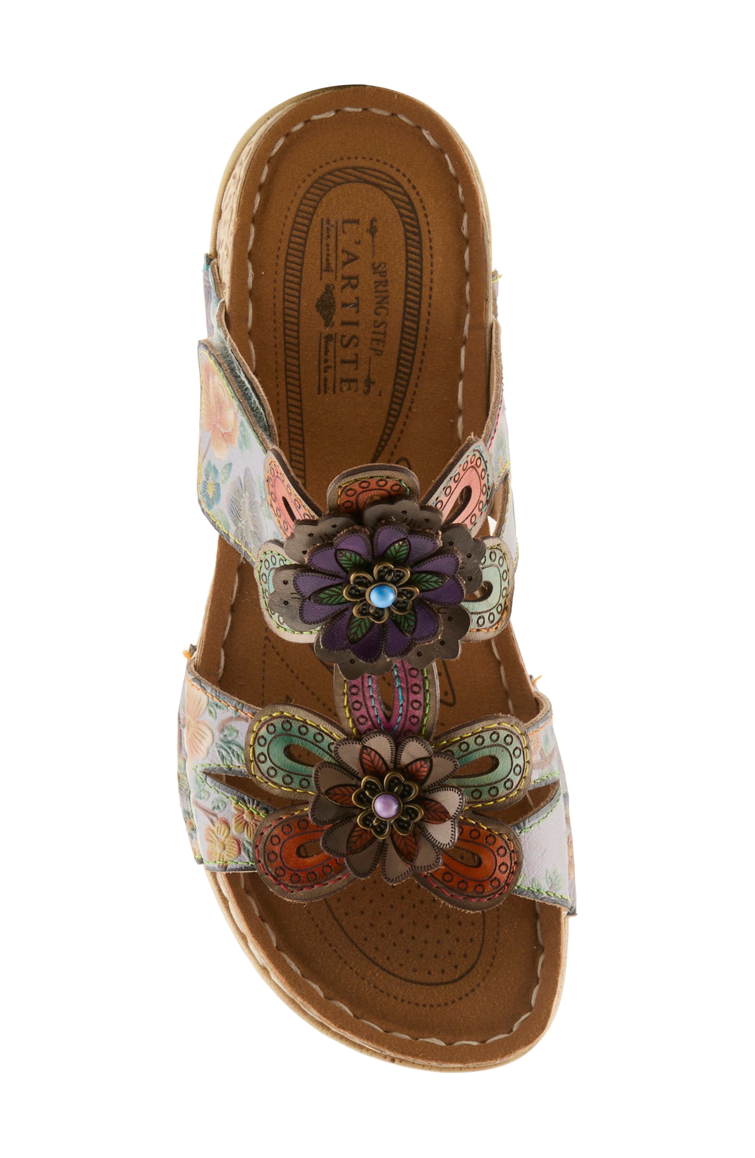 L'Artiste by Spring Step Beaudie Sandal, Alternate, color, Grey Multi