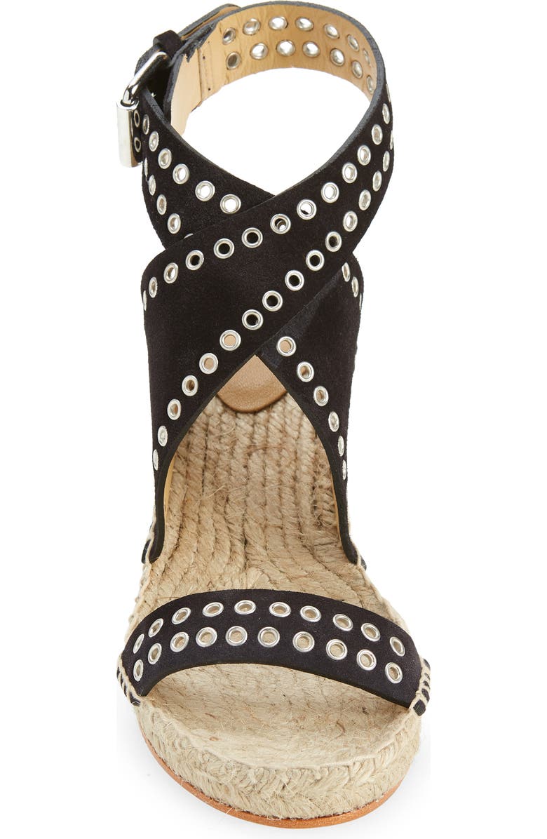 Isabel Marant Iriane Grommet Espadrille Wedge, Alternate, color,